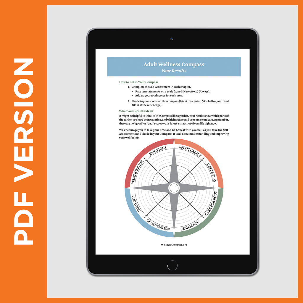 Blank Adult Wellness Compass (PDF FILE)