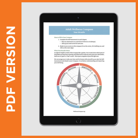 Blank Adult Wellness Compass (PDF FILE)