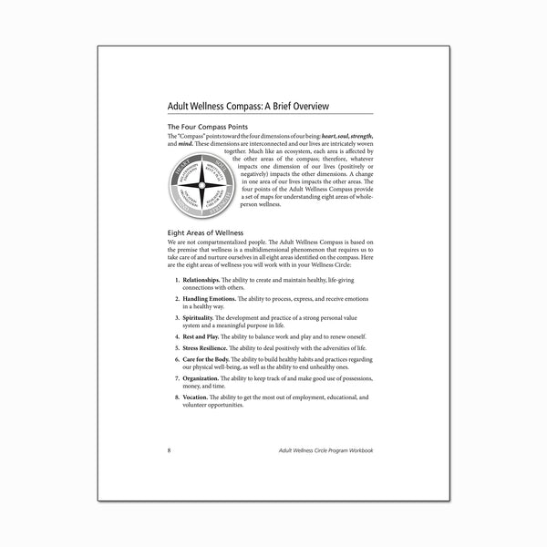 Adult Wellness Circle Program Workbook (PRINT)