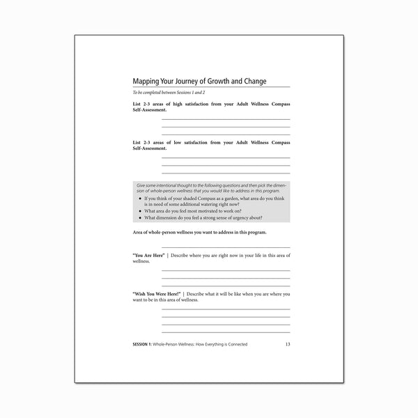 Adult Wellness Circle Program Workbook (PRINT)