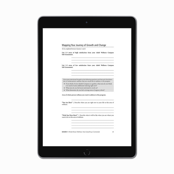 Adult Wellness Circle Program Workbook (PDF FILE)