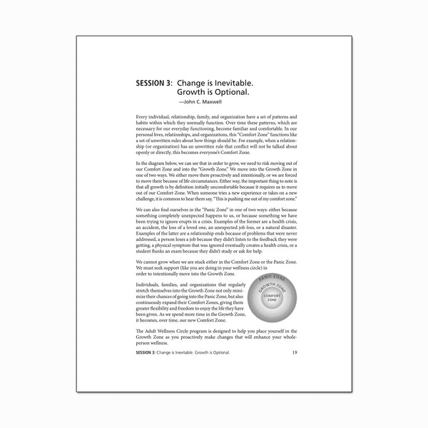 Adult Wellness Circle Program Workbook (PRINT)