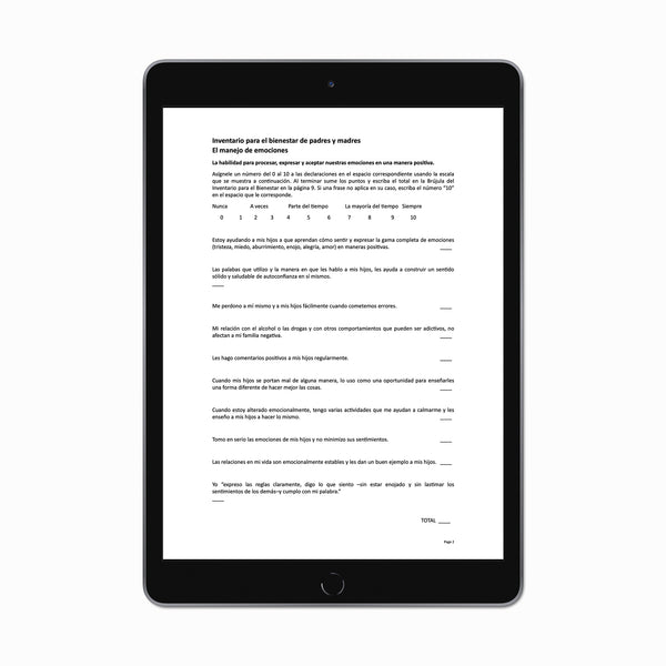 Parent Self Assessment - Spanish (PDF FILE)