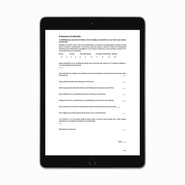 Parent Self Assessment - Spanish (PDF FILE)