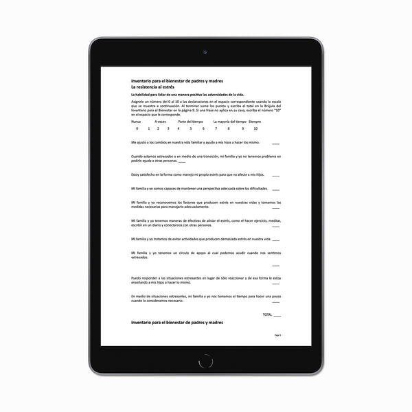Parent Self Assessment - Spanish (PDF FILE)