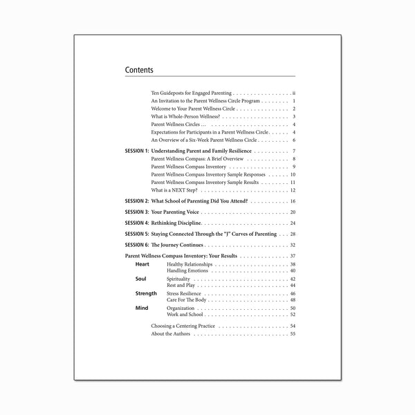 Parent Wellness Circle Program Workbook (PRINT)
