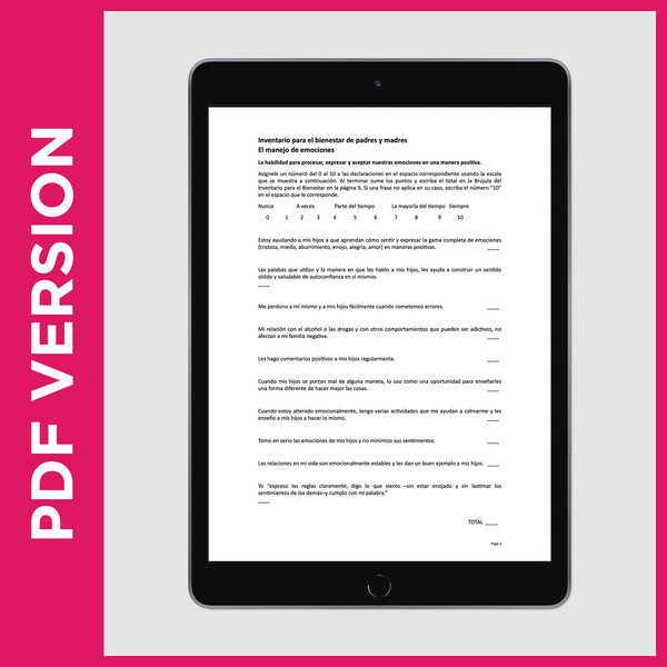 Parent Self Assessment - Spanish (PDF FILE)
