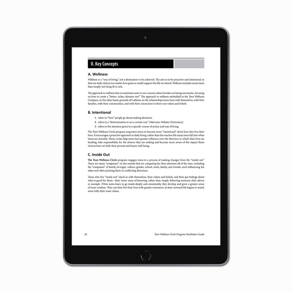 Teen Wellness Circle Facilitator Guide (PDF FILE)