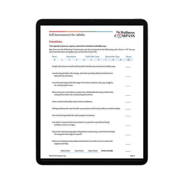 Adult Self Assessment (PDF FILE)