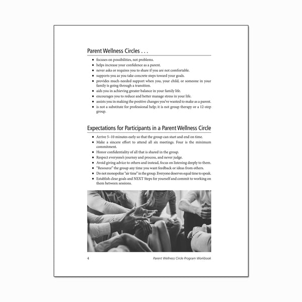 Parent Wellness Circle Program Workbook (PRINT)